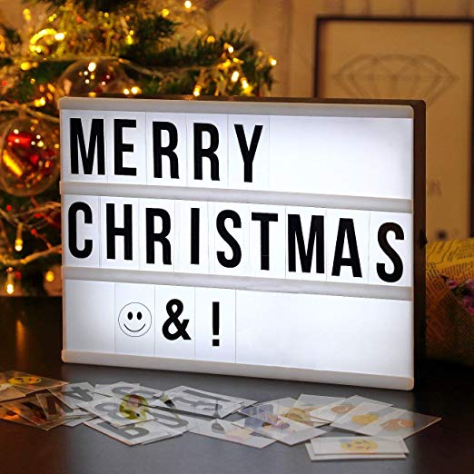 Bolylight Cinematic Light Box with Letters A4 Size with Letters and LED Light DIY Gift Free Combination