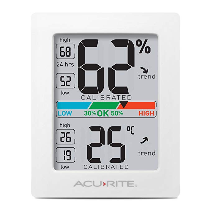 AcuRite 77004EM Pro Accuracy Indoor Temperature and Humidity Monitor