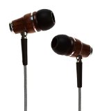 Symphonized NRG Premium Genuine Wood In-ear Noise-isolating Headphones with Microphone Gray