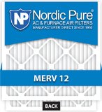 Nordic Pure 20x20x1M12-6 MERV 12 Pleated Air Condition Furnace Filter Box of 6