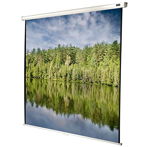 Celexon 89" Manual Economy 63 x 63 inches Viewing Area, 1:1 Format, Manual Pull Down, Wall or Ceiling mounting, Gain 1.0
