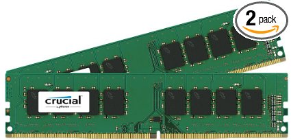 Crucial 8GB Kit 4GBx2 DDR4-2133 MTs PC4-17000 CL15 SR x8 Unbuffered DIMM Desktop Memory CT2K4G4DFS8213CT2C4G4DFS8213
