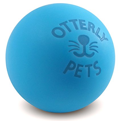 Otterly Pets Bouncy Ball Dog Toy - 100% Natural Food-Grade Rubber Solid-Core - Truly Near Indestructible For Aggressive Chewers