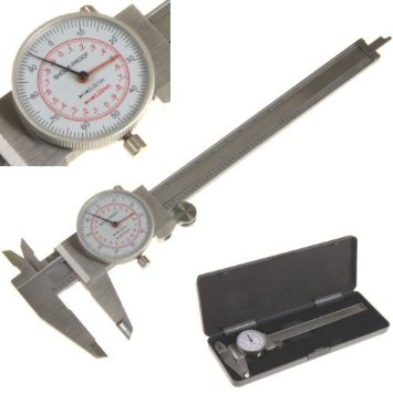 Anytime Tools Dial Caliper 6  150mm DUAL Reading Scale METRIC SAE Standard INCH MM