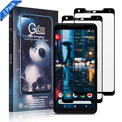 Xawy [2-Pack] for Google pixel 2xl Screen Protector Tempered Glass,[Anti-Fingerprint][No-Bubble][Scratch-Resistant] Glass Screen Protector for Google pixel 2xl