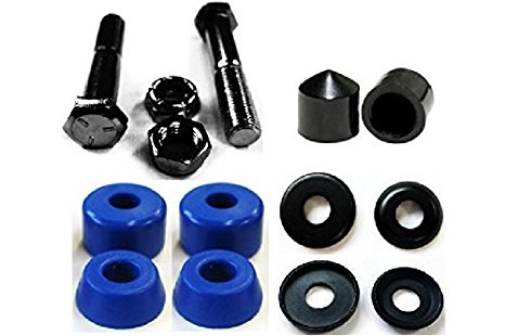 Complete Set of Replacement Skateboard Kingpins, Bushings, Washers & Pivot Cups Kit