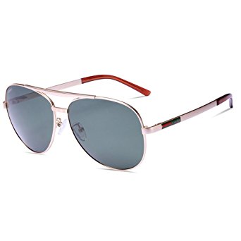 Carfia Classic Retro Aviator Sunglasses UV400 Polarized Eyeglasses Womens and Mens for Outdoor Sports Cycling Fishing Golf