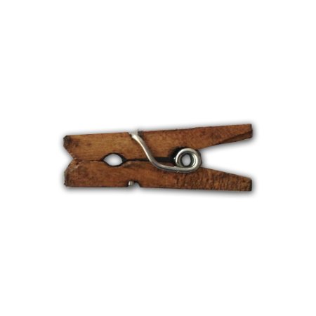 LWR Crafts Wooden Mini Clothespins 100 Per Pack 1" 2.5cm (Jacobean)