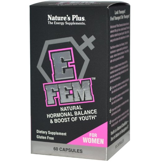Natures Plus - E-Fem Natural Hormonal Balance and Boost of Youth 60 Caps