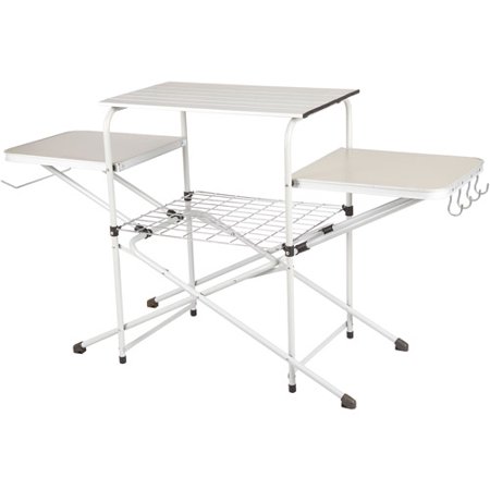 Ozark Trail Camp Kitchen Cooking Stand with Three Table Tops