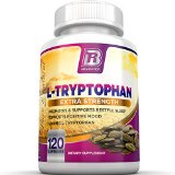 Top Rated L-Tryptophan - 1500mg Servings - 120 Count 500 mg per Veggie Capsules By BRI Nutrition