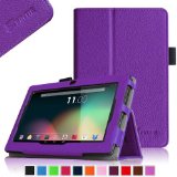 Fintie Premium PU Leather Case Cover for 7 Inch Android Tablet inclu Dragon Touch Y88X Plus  Y88X  Y88  Q88 A13 7 Inch NeuTab N7 Pro 7 Alldaymall A88X  A88S 7 Inch Chromo Inc 7 Tablet IRULU eXpro Mini 7 inch iRULU X1S 7 KingPad K70 7 ProntoTec Axius Series Q9  Q9S 7 Inch LENOTAB 7 Tagital T7X 7 DanCoTek 7 Quad Core A33 Google Android Tablet PC PLEASE Check the Complete Compatible Tablet List under Product Description Violet