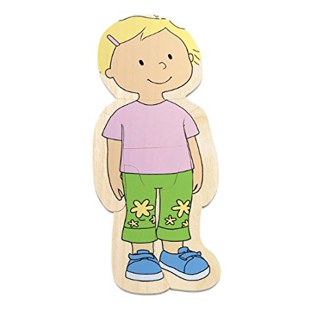 Hape Your Body 5-Layer Wooden Puzzle Girl