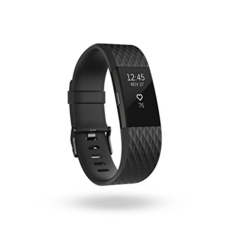 Fitbit Charge 2, Heart Rate   Fitness Wristband, Speical Edition, Gunmetal, Large