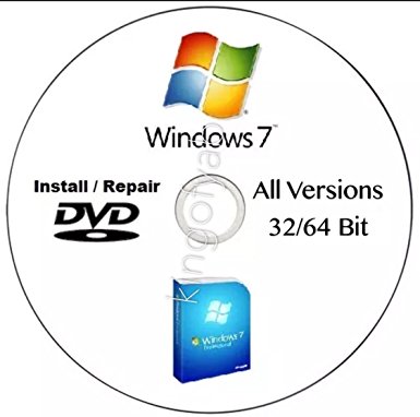 Windows 7 - All edition in 1 DVD Drive 64 & 32 Bit Install/Upgrade/Repair Multi Bootable DVD With FREE TEXT MESSAGING INSTANT TECH SUPPORT