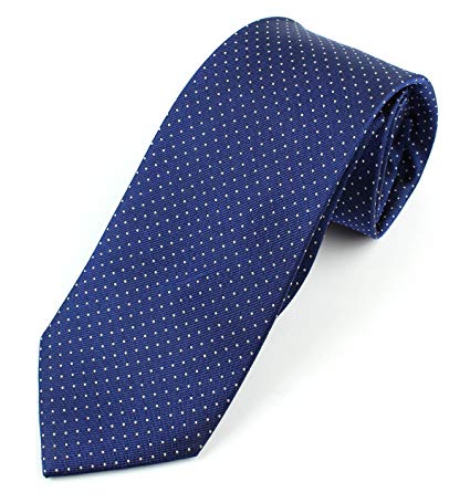 Men's Silk Necktie Tie Micro-Dot Pattern - Standard 3" Width Classic Design For Any Outfit
