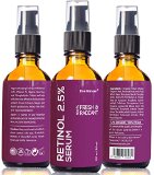 2 oz Retinol 25 Vitamin A - Facelift in a Bottle 3 - 100 Vegan Anti Aging Serum - SEE RESULTS OR MONEY-BACK - Big 2 ounce Twice the Size Wrinkle Erasing Formula - SOFTEN YOUR SKIN INSTANTLY