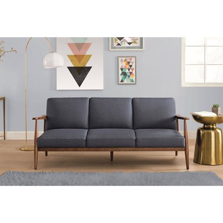Better Homes and Gardens Flynn Mid Century Futon, Multiple Colors