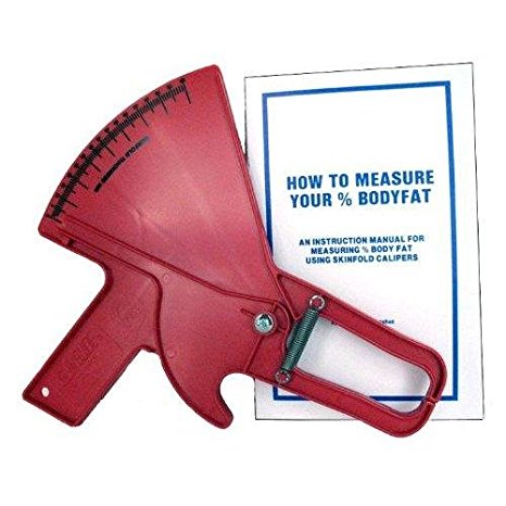 Slim Guide Skinfold Caliper (Red) with Book Model C-120R