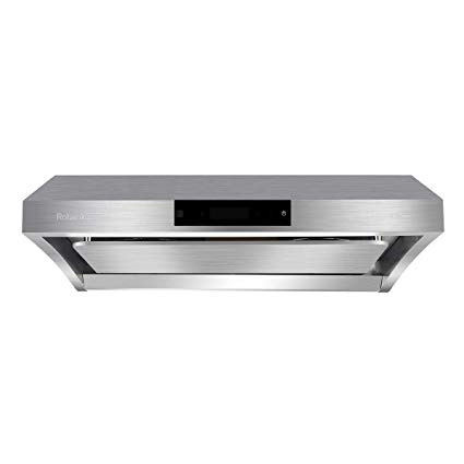Robanku 30” Wall-Mounted Range Hood, 860CFM Stainless Steel Under Cabinet Kitchen Range Hood Vent Cooking Fan with Touch Control and Auto-clean
