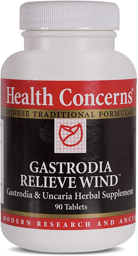 Health Concerns - Gastrodia Relieve Wind Formula - Gastrodia and Uncaria Chinese Herbal Supplement - Tian Ma Gou Teng Yin - Mind Relief - with Gastrodia Rhizome - 90 Tablets per Bottle
