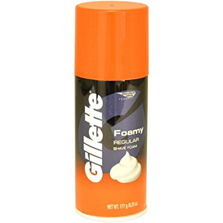 Comfort Glide Foamy Regular Shave Foam Men Shaving Foam by Gillette, 6.25 Ounce