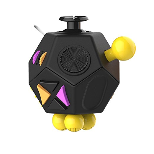 Fidget Dodecagon –12 Side Fidget Toy Cube Relieves Stress and Anxiety Anti depression cube for Children and Adults with ADHD ADD OCD Autism