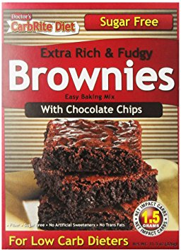 Universal Nutrition Sugar-Free Brownie Mix with Chocolate Chips, 11.5 Ounce