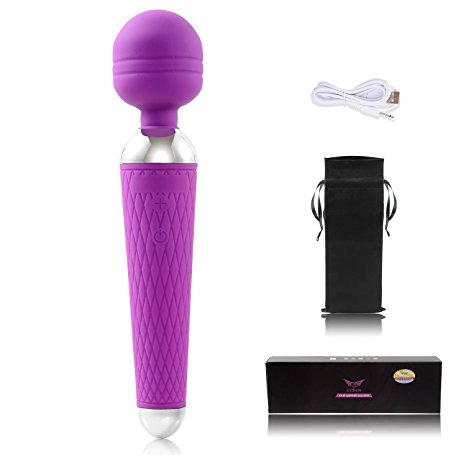 Gydoy silicone multi speed wand massager ,purple