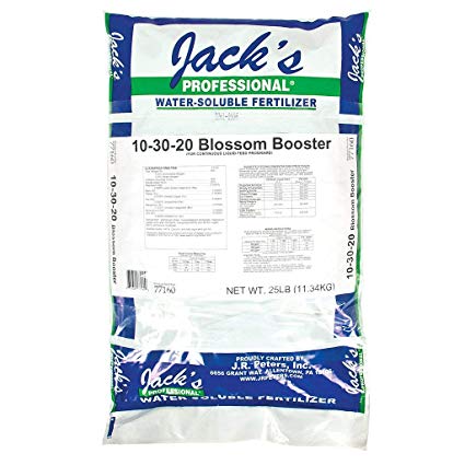 JR Peters 77160 Blossom Booster 10-30-20 Fertilizer, 25-Pound