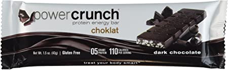 BioNutritional Research Group Choklat Crunch Protein Crisp Bars Dark Chocolate - 1.5 oz (43 g) bars - 12 count.(GLUTEN FREE)