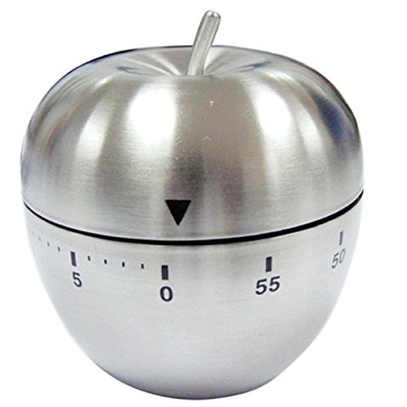 Timer Kitchen CreazyDog (TM) Stainless Steel Apple Shape 60 Minute Kitchen Cook Cooking Timer