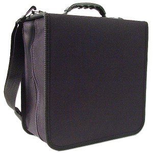 288 Capacity CDDVD Carrying Case - Black - with New and Improved Inserts double the thickness and all tabs pulled