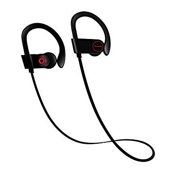 Bluetooth Sport Headphones, Wireless Earphones Headset Earbuds with Mic for Running Cycling Driving, HD Base Stereo Sweatproof, Calling Control 8 Hours Play Rechargeable Battery Noise Cancelling Gift