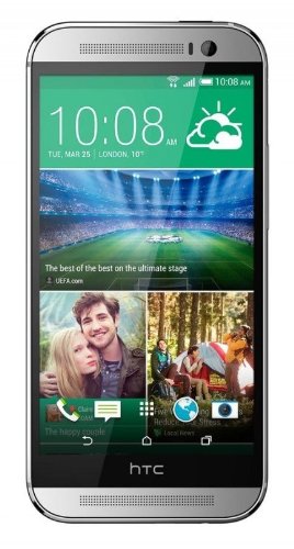 HTC One M8 32GB Smartphone AT&T Wireless 4G LTE for all GSM Carriers - Glacial Silver