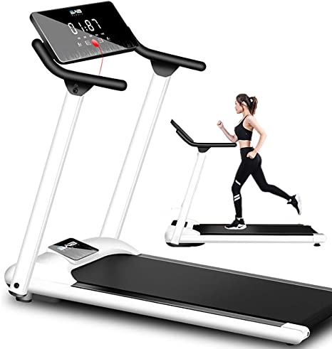Household Foldable Treadmill, Folding Treadmill Motorised Running Jogging Walking Portable Gym Equipment Small Multifunctional Mechanical Walking Machine
