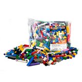 Building Bricks - 500 Pc Big Bag of Bricks Bulk Blocks with 27 Roof Pieces - Tight Fit and Compatible with Lego