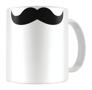 Moustache The Connisseur Ceramic Mug