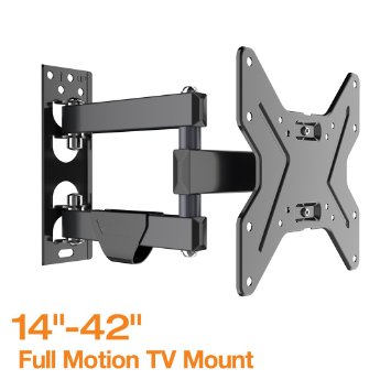 Full Motion Articulating TV wall mount Tilt Swivel Bracket for 14''-42''  LCD LED HD Plasma TV