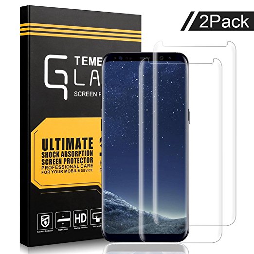 Firodo Samsung Galaxy S8 Screen Protector Tempered Glass,[Anti-Scratch][ Anti-Fingerprint][High Definition] Gotida S8 Full Coverage Screen Protector for Galaxy S8 Clear HD Anti-Bubble Film …