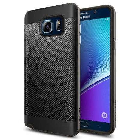 Galaxy Note 5 Case Spigen Metallized Buttons Neo Hybrid Carbon Case for Galaxy Note 5 - Gunmetal SGP11689