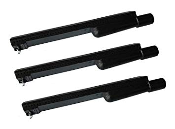 Hongso CBF301(3-Pack) Cast Iron Barbecue Gas Grill Replacement Burner for Jennair, Lowes Model Grills (15 13/16