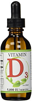 Liquid Vitamin D3 Drops 2 fl ounces (60 milliliter) bottle - 5,000 IU per serving