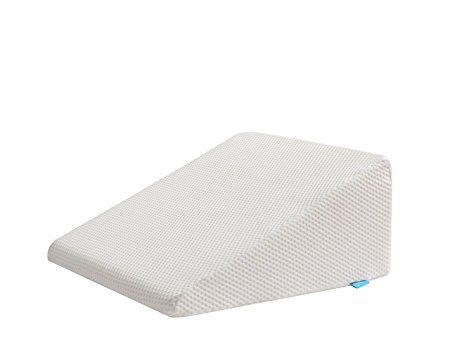 Alveo Wedge Memory Foam Back/Neck Pain Relief Pillow with a Polyester Pillow Case Sized 24 x 24 x 12 inches