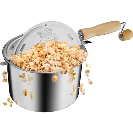 Great Northern Popcorn Original Stainless Stovetop 6-1/2 Quart Popcorn Popper
