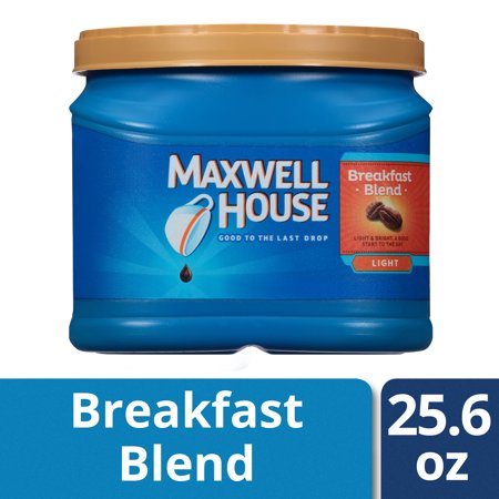 Maxwell House Breakfast Blend Ground Coffee, 25.6 oz Canister
