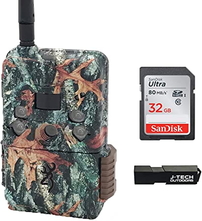 Browning Defender Wireless Pro Scout Cellular Trail Game Camera (Verizon) Bundle Includes 32GB Memory Card and J-TECH Card Reader (18MP) | BTCDWPS-VZW