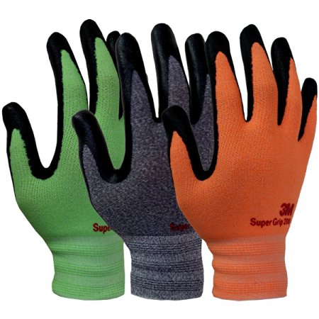 3M Super Grip Garden Work Gloves- 3 pack