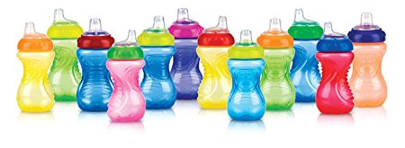 Nuby No-Spill Easy Grip Cup, 10 Ounce, Colors May Vary