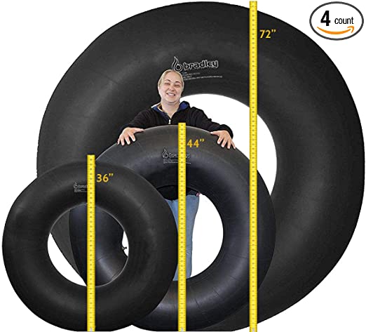 Bradley Heavy Duty Rubber Snow Tube | River Tube, Sledding Float | Pool Closing Inner Tube | Truck Inner Tubes